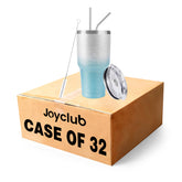 30 oz Blue Glitter Stainless Steel Tumbler / Case of 32